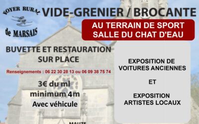 VIDE – GRENIER BROCANTE LE 22 Juin 2025