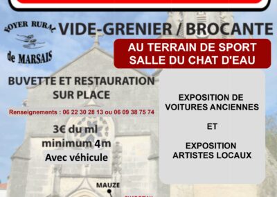 VIDE – GRENIER BROCANTE LE 22 Juin 2025