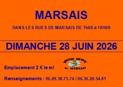 VIDE – GRENIER BROCANTE LE 28 Juin 2026